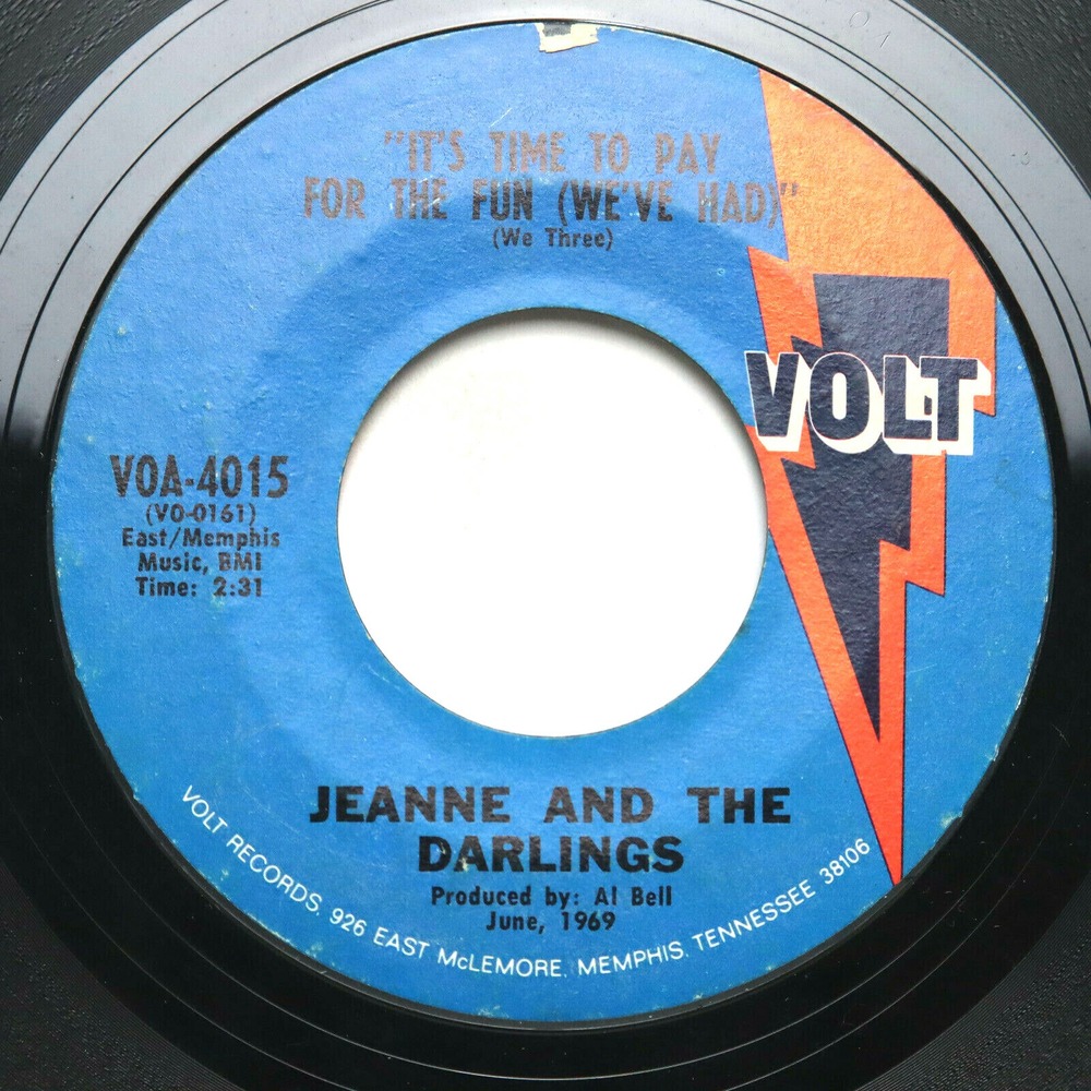JEANNE AND THE DARLINGS - STANDING IN THE NEED OF YOUR LOVE/ IT'S TIME - SOUL 45